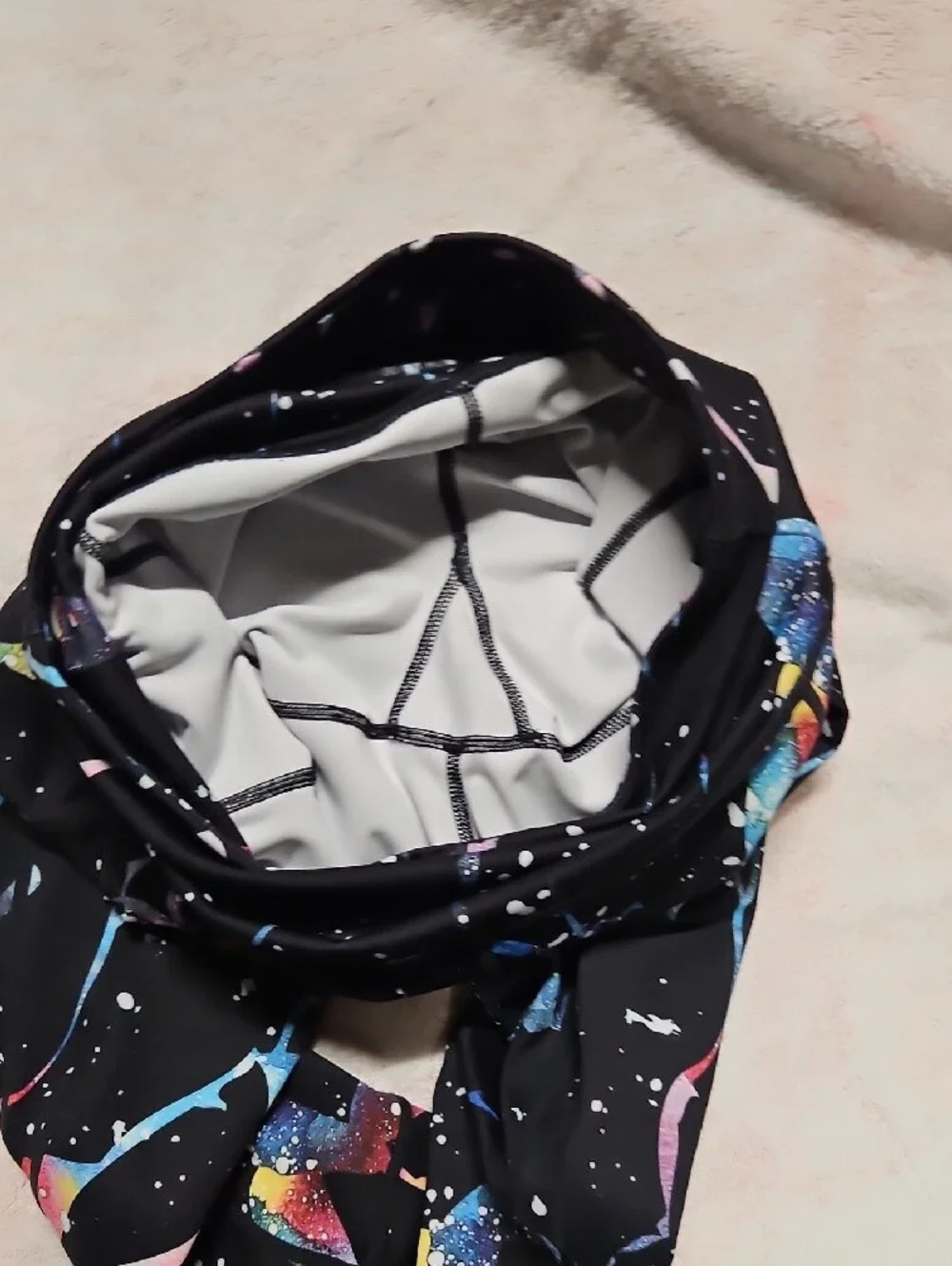 Feed Me Fight Me Black Galaxy Splash Leggings